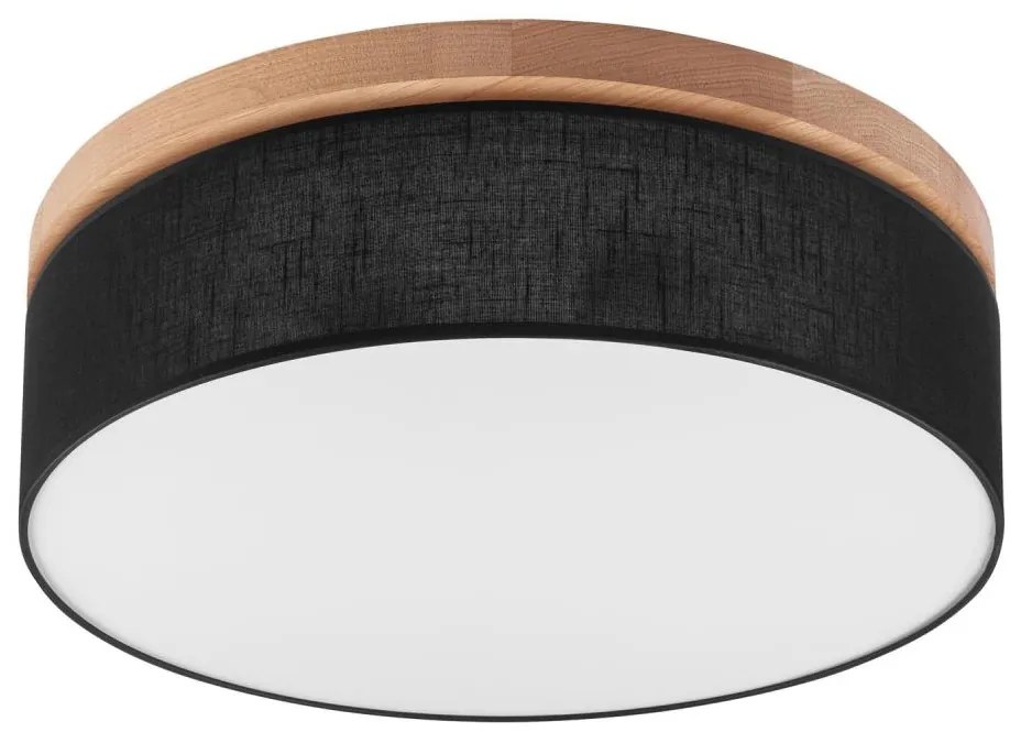 Brilagi - LED Stropné svietidlo BELLADONNA 3xE27/15W/230V pr. 50 cm čierna/dub