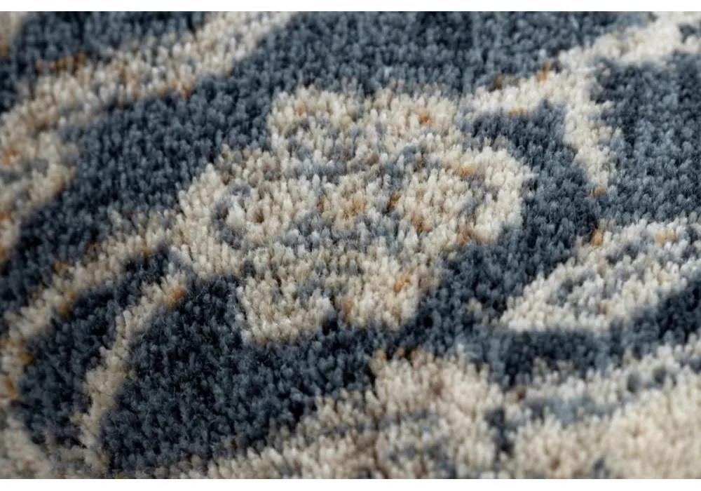 Vlnený kusový koberec Dabir modrý 240x340cm