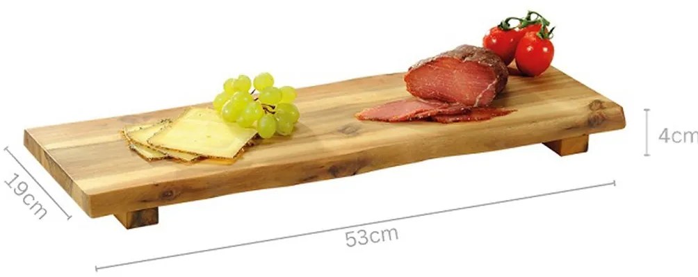Drevený servírovací podnos Les, 53x19 cm