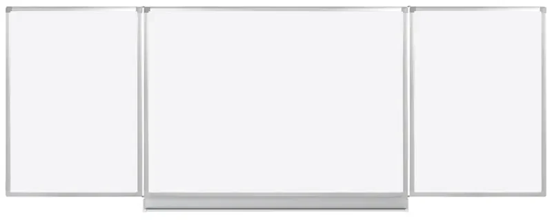 Biela popisovacia otváracia tabuľa na stenu, magnetická 4000 x 1200 mm