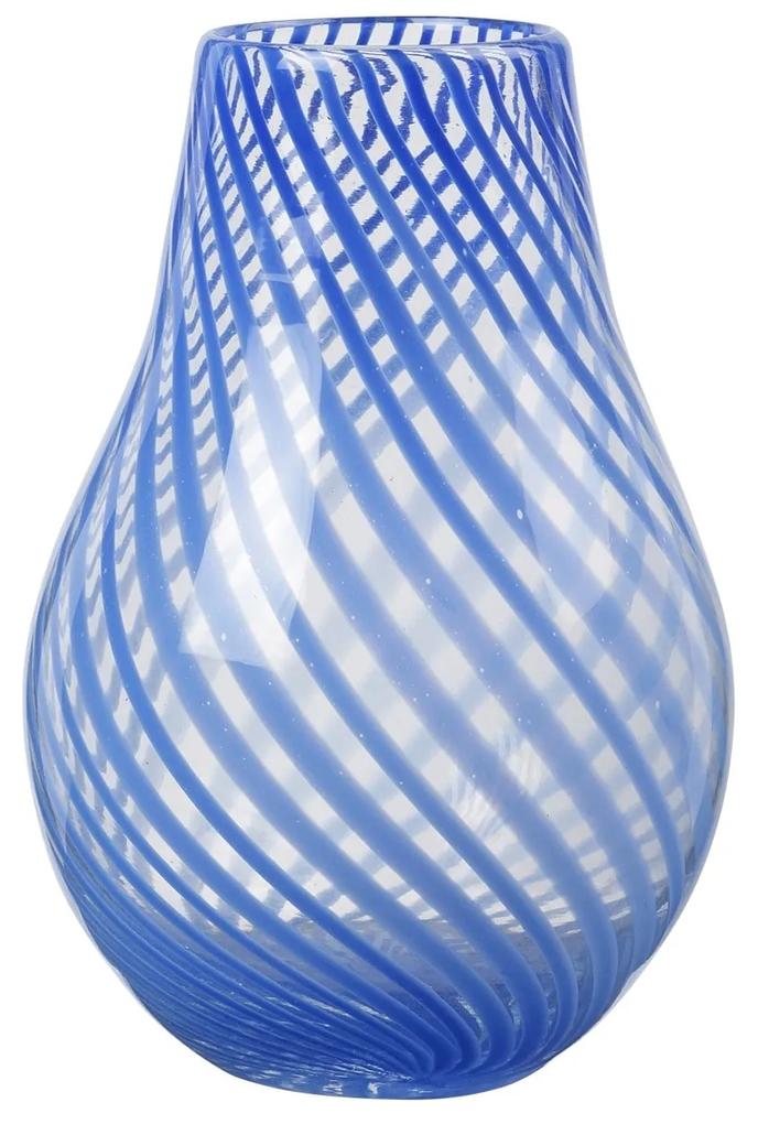 Broste Sklenená váza Ada Intense Blue