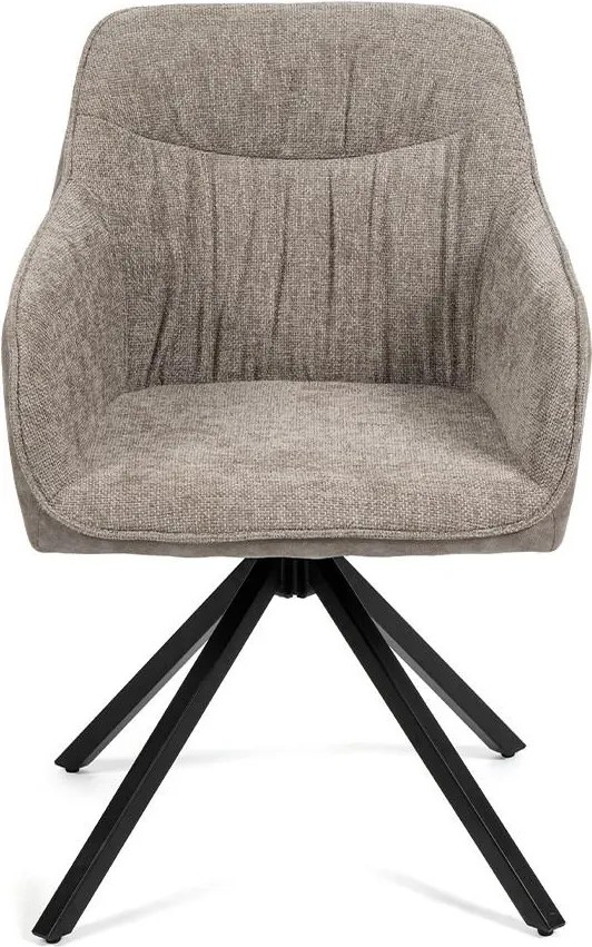 Jedálenský set AVENBERG NATURAL SWIVEL GREY 4+1