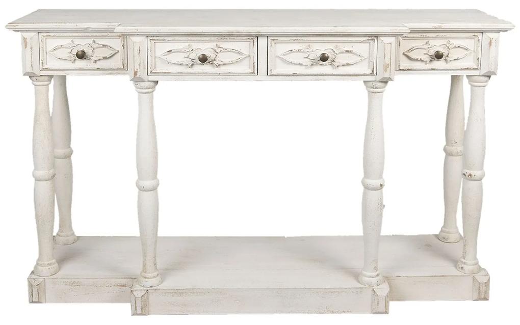 Drevený konzolový stôl Stien s výraznou patinou - 142*42*85 cm