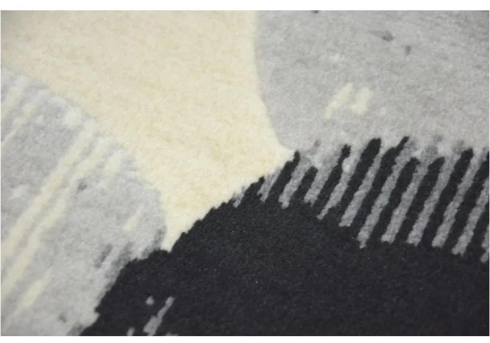 Kusový koberec PP Kolieska sivý 160x230cm