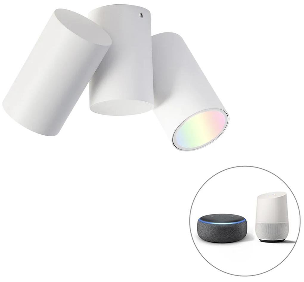 Smart spot biely nastaviteľný vrátane 2 WiFi GU10 - Michael