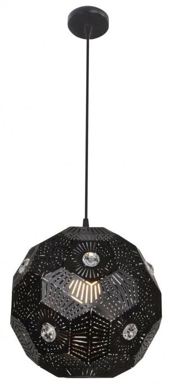 Luster na lanku EUPHORIA 1xE27/40W/230V čierna