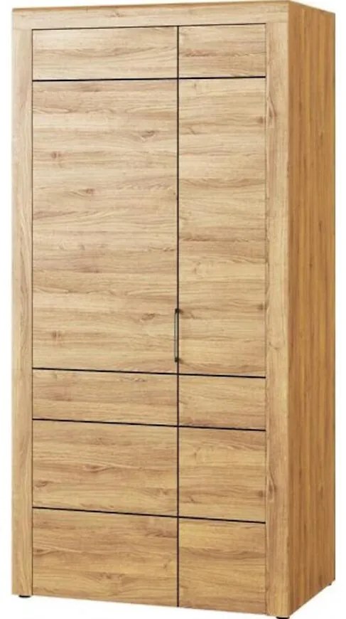 Skriňa 70 Kama dub camargue/čierna mat