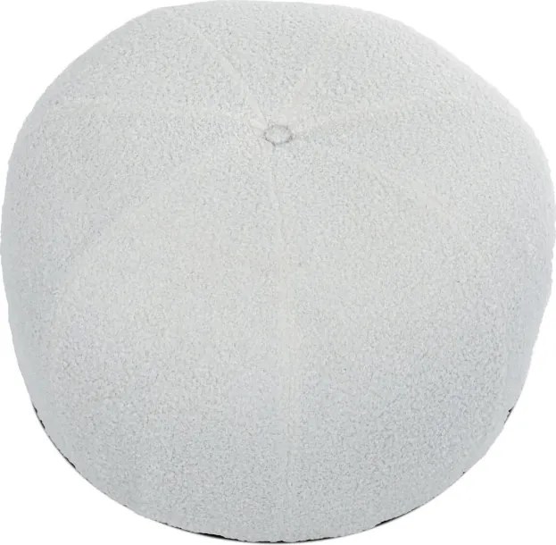 Taburetka biela bouclé AK-307 WT2