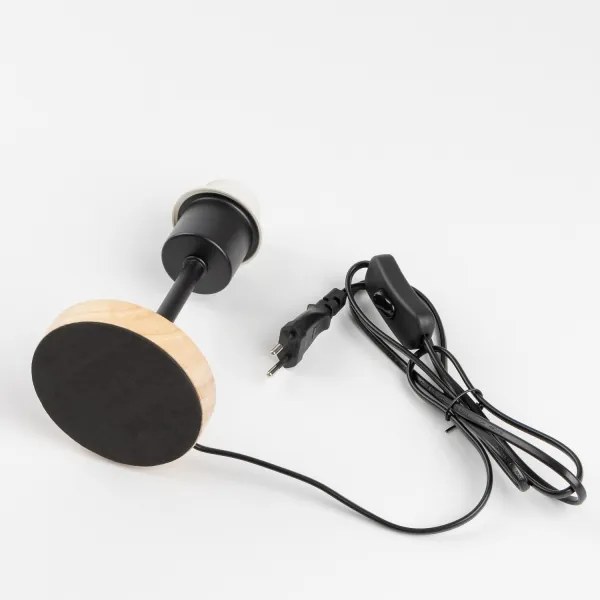 BRILAGI - Stolná lampa BOBO WOOD 1xE27/25W/230V dub/čierna/ružová
