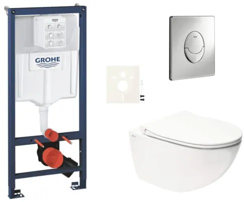 Závesný wc set do ľahkých stien / predstenová montáž Swiss Aqua Technologies Infinitio SIKOGRSIN11SA