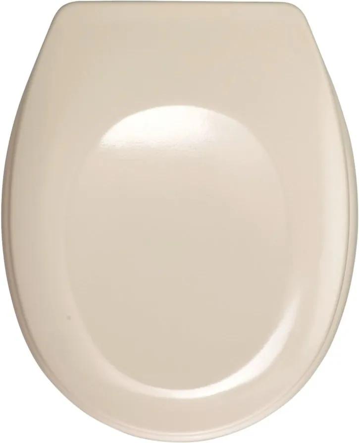 Svetloružové WC sedadlo Wenko Bergamo, 44,4 x 37,3 cm
