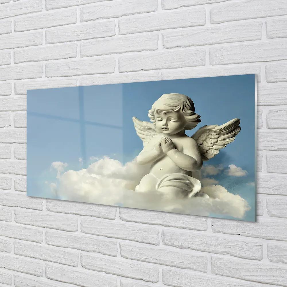 Obraz na akrylátovom skle Anjel neba mraky 125x50 cm