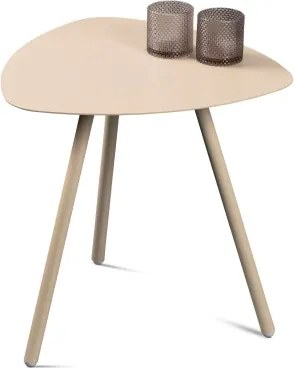 Stolík Mira, priemer 50 cm, béžový%