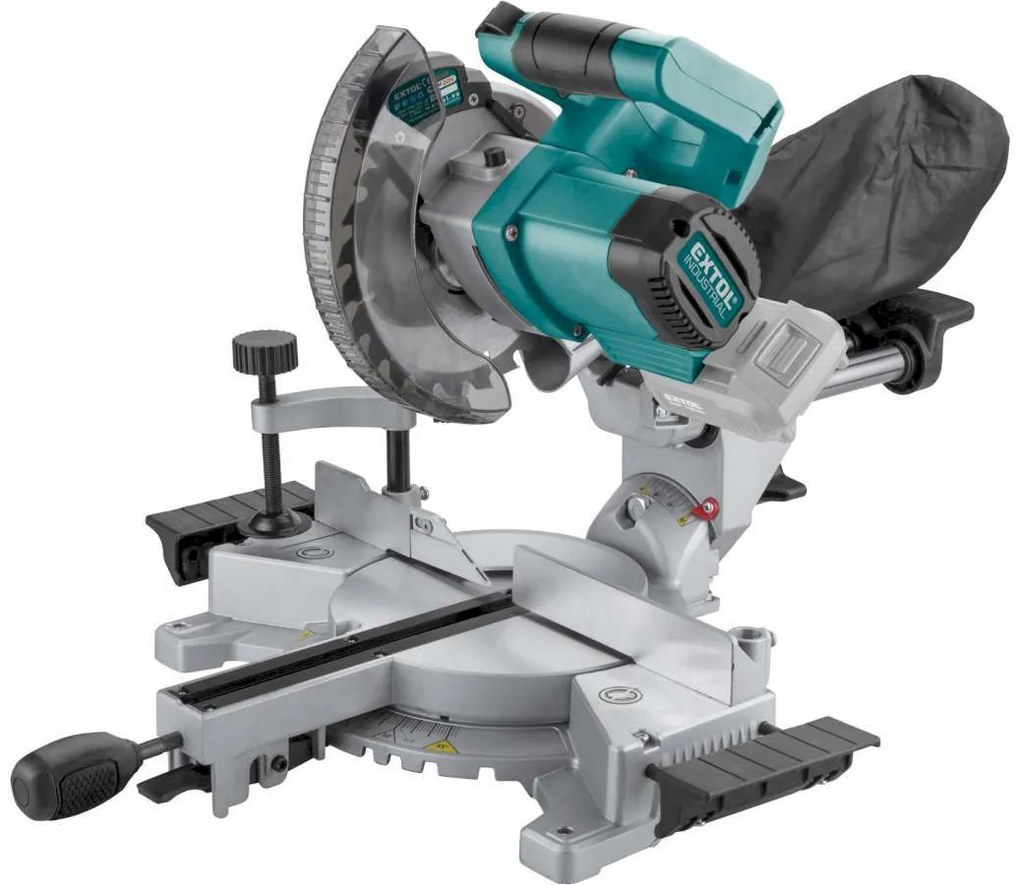 EXTOL INDUSTRIAL Pokosová AKU píla s posuvom, Share20V, bezuhlíkový motor, bez aku a nabíjačky 8791827