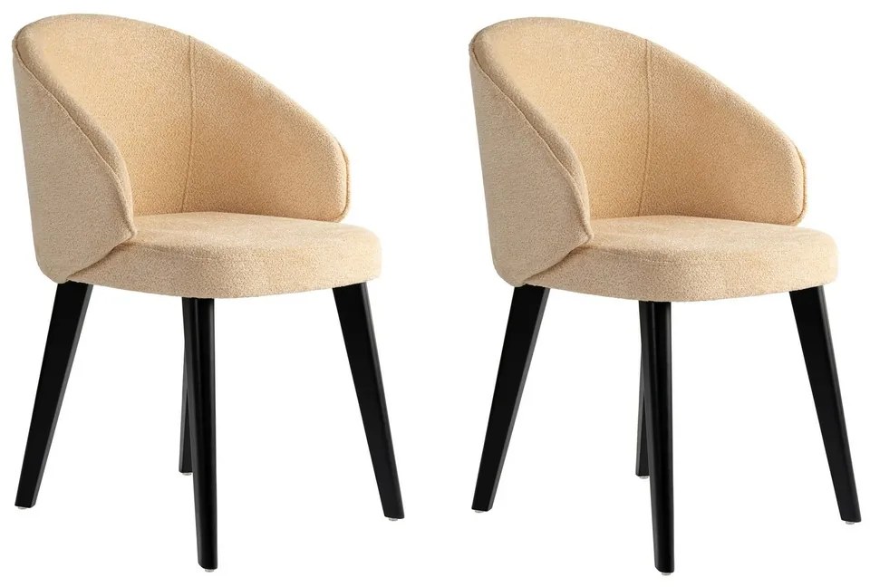 Sada jedálenských stoličiek Bentley Beige andBlack, 2 ks