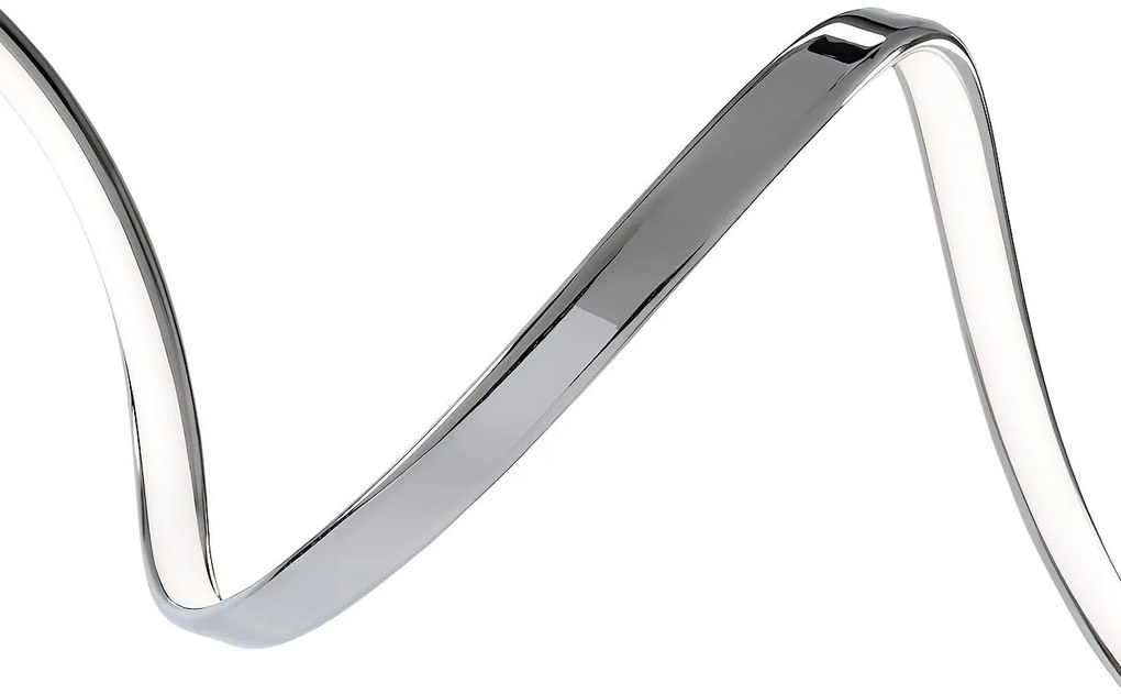 Toolight Toolight, LED závesné svietidlo 90cm, 26W, 3000K, LHJ025-CP, chrómová, OSW-60016