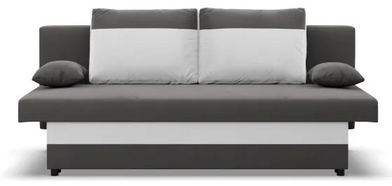 Pohovka NOLA rozkladacia, sivá / biela