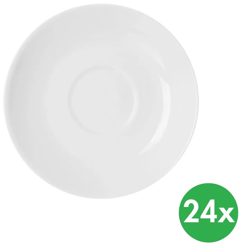 Podšálka MONA Cappuccino, priemer 14,5 cm, porcelán, 24 ks