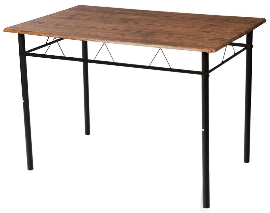 Jedálenský stôl s kovovým rámom a 4 stoličkami