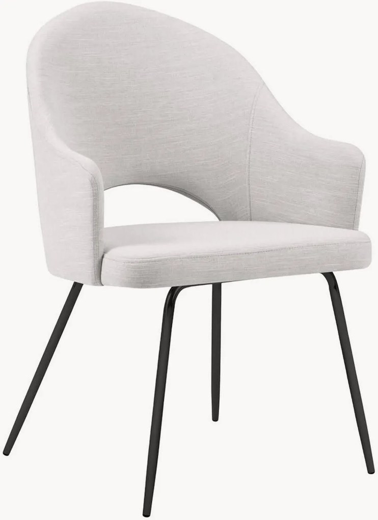 Súprava 2 stoličiek Lys Light Grey & Black