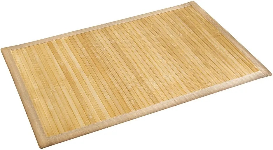 Podložka do kúpeľne z bambusu Wenko, 50 × 80 cm