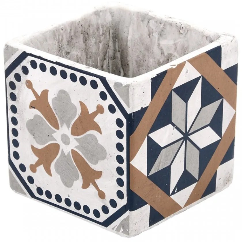 Betónový kvetináč Azulejos 11 cm