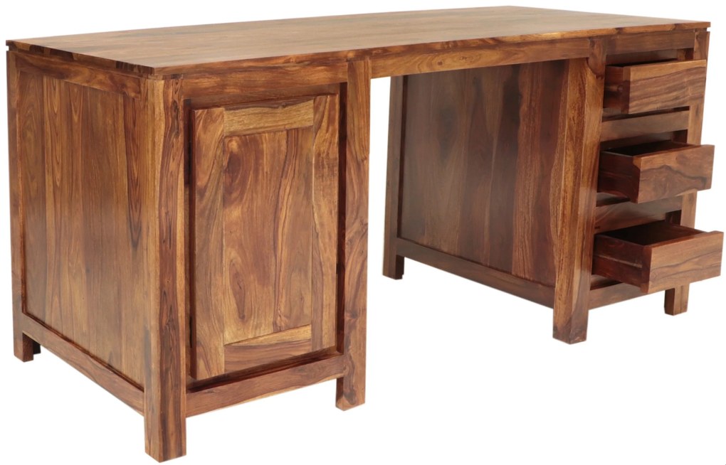 furniture-nabytek.cz - Pc stůl masiv z dřeva palisandr 160x76x80