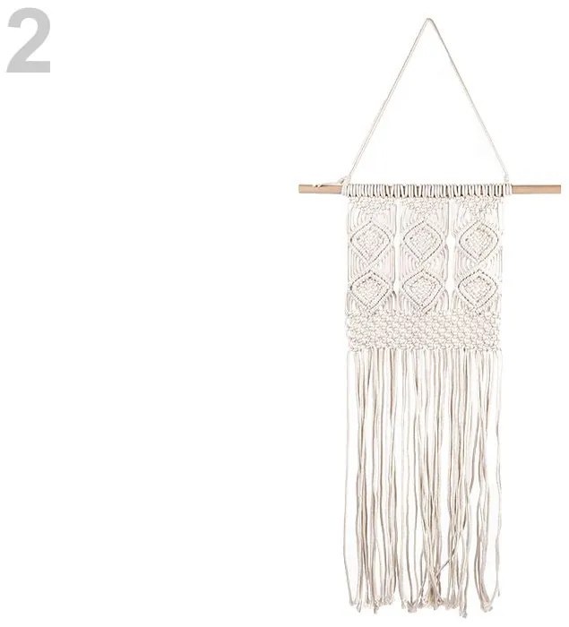 Macramé závesy - BOHO dekorácia VZOR: 2