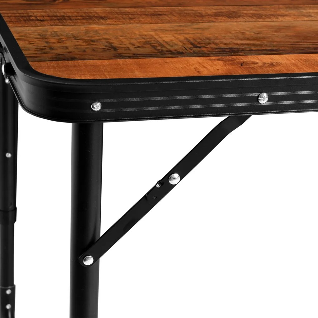 Kempingový stôl TRIP hnedo-čierny