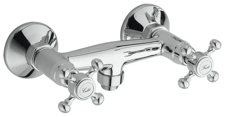 Nástenná sprchová batéria v lesklej striebornej farbe (1 výstup) Antea – Sapho