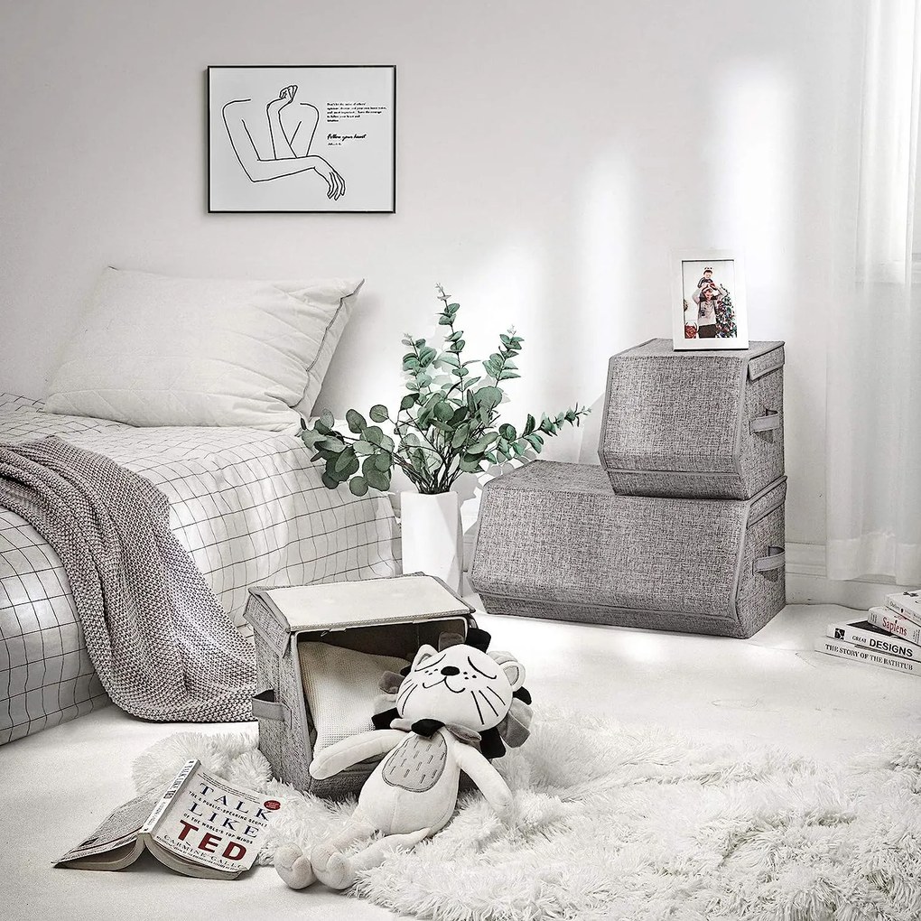 Textilné úložné boxy SONGMICS RLB12GY
