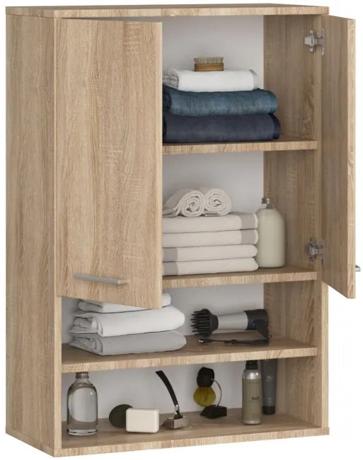 Kúpeľňová skrinka FIN H934 W64 2D 1P dub sonoma