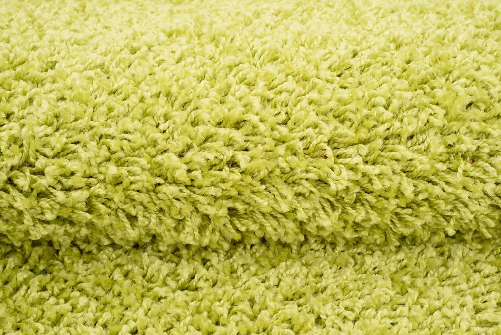 Kusový shaggy koberec TKY-6365 zelený