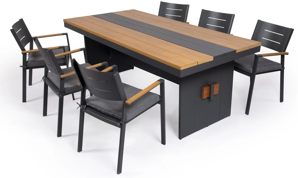 Hliníkový jedálenský nábytok MASSING 6