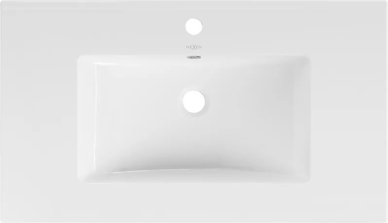 Mexen Atena zápustné umývadlo na dosku 80 x 46 cm, biele - 25018000