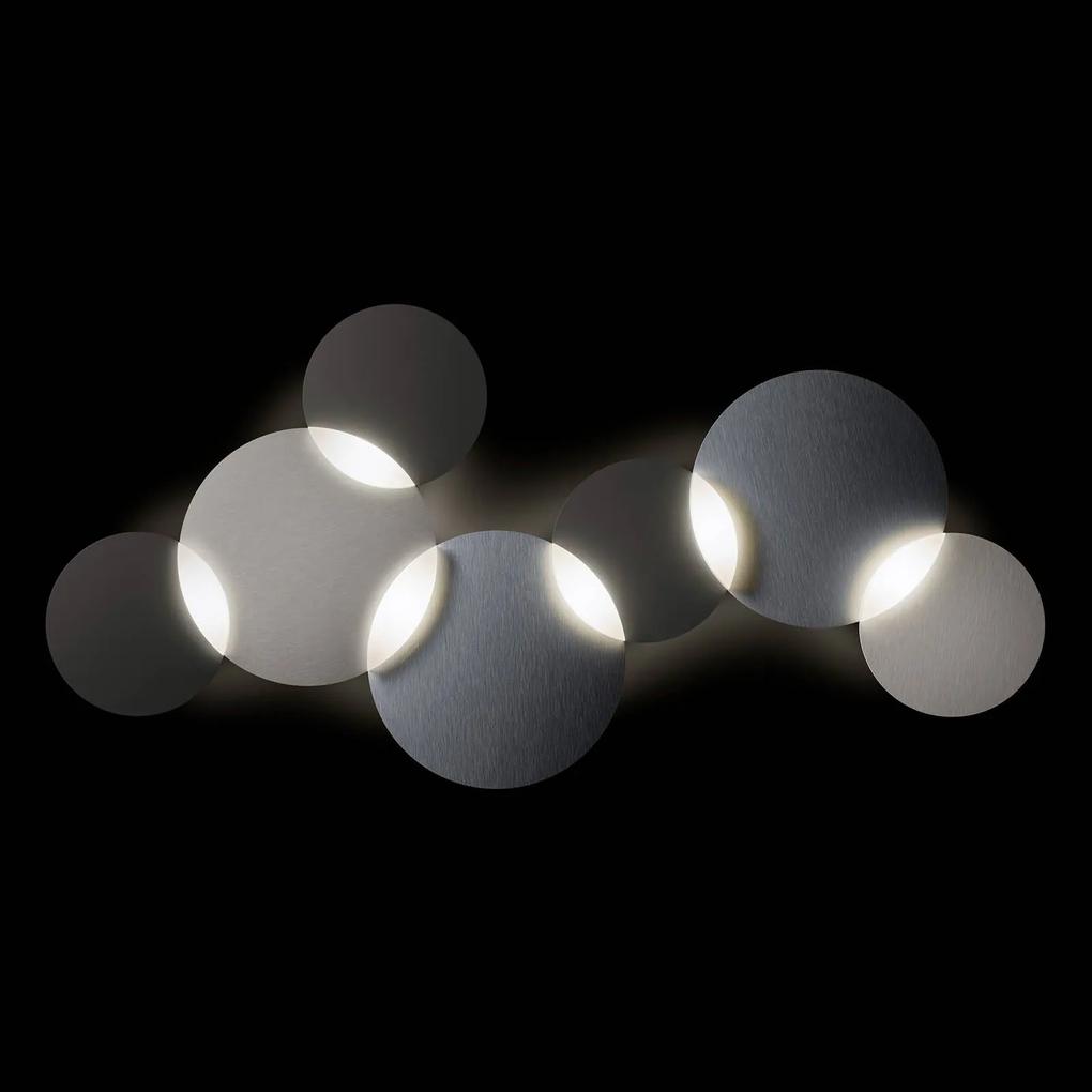 GROSSMANN Circ stropné LED svetlo grafit-Ag, 6pl