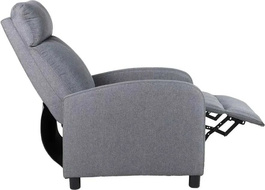 LuxuryForm DESIGN Televízne kreslo RUFO s polohovaním - sivé