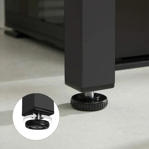 Stôl TESSA 120cm x 60cm - rustikál / čierne nohy