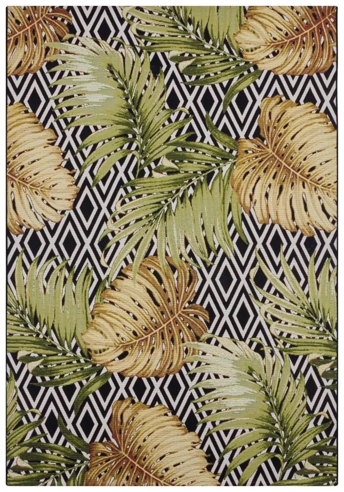 Hanse Home Collection koberce Kusový koberec Flair 105611 Diamonds and Leaves Multicolored – na von aj na doma - 160x235 cm