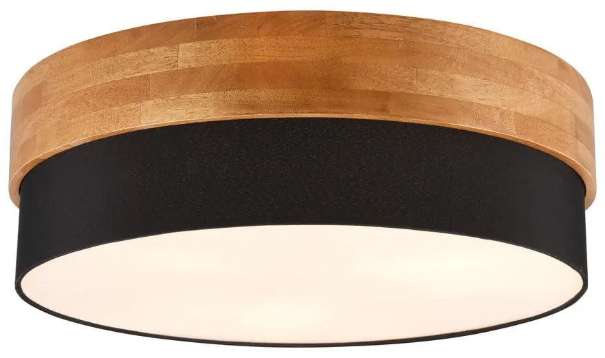 Stropné svietidlo v bielo-prírodnej farbe s textilným tienidlom Seasons – Trio