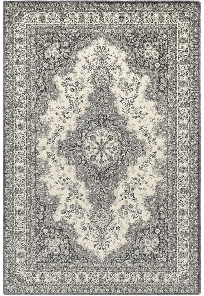Koberce Breno Kusový koberec ISFAHAN ALMAS pearl, béžová, sivá,133 x 180 cm