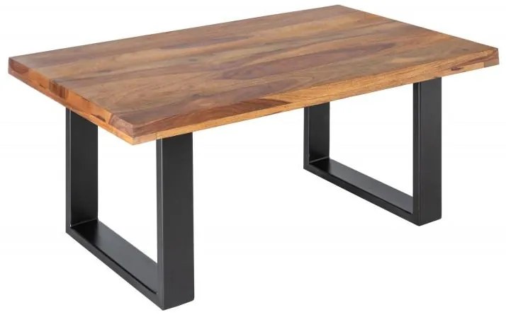 Invicta Interior - Dizajnový konferenčný stolík IRON CRAFT 100 cm Sheesham