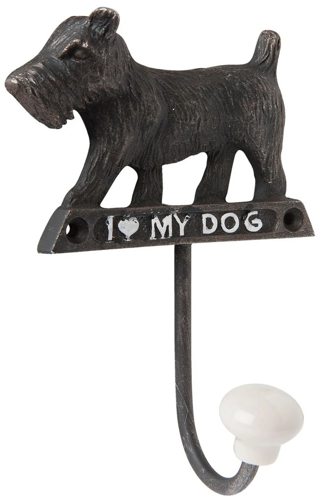 Kovový háčik na stenu Pes - 10 * 4 * 13 cm
