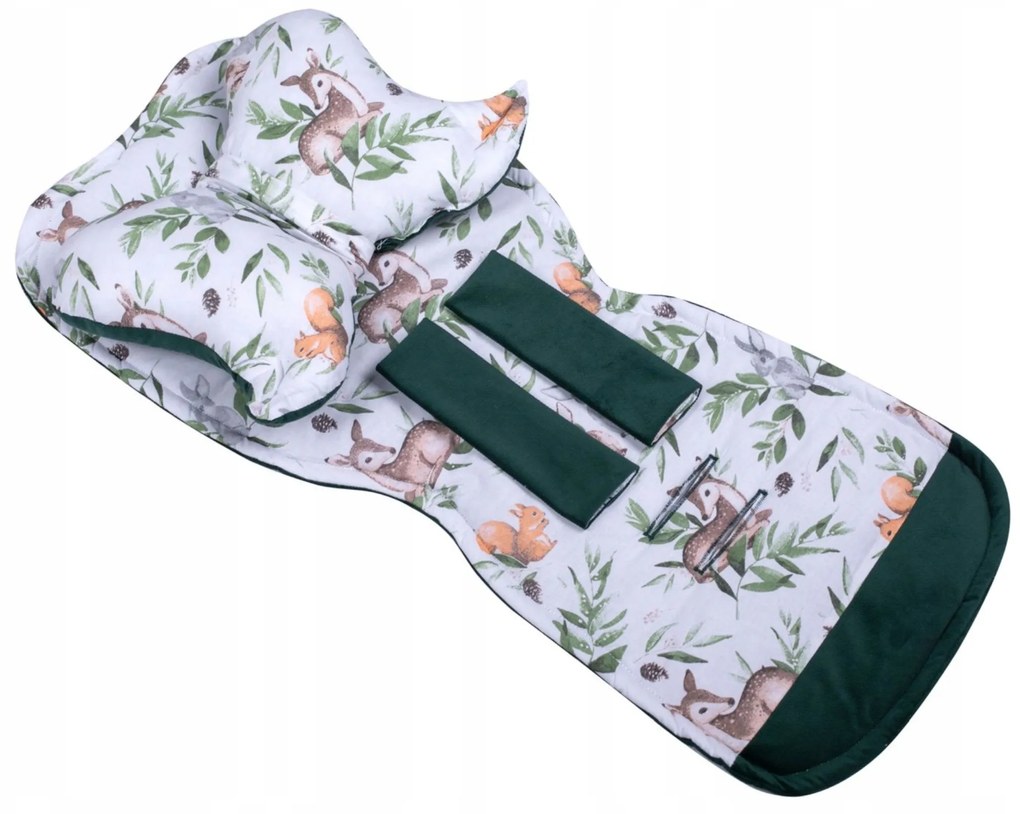 Vulpi Podložka do kočíka 5v1 ZUZU Velvet Farba: modrá-zvieratká
