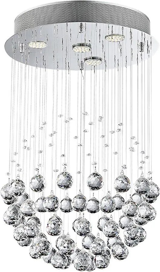 LUXERA 62413 - Krištáľový prisadený luster XAVER 4xGU10/50W/230V