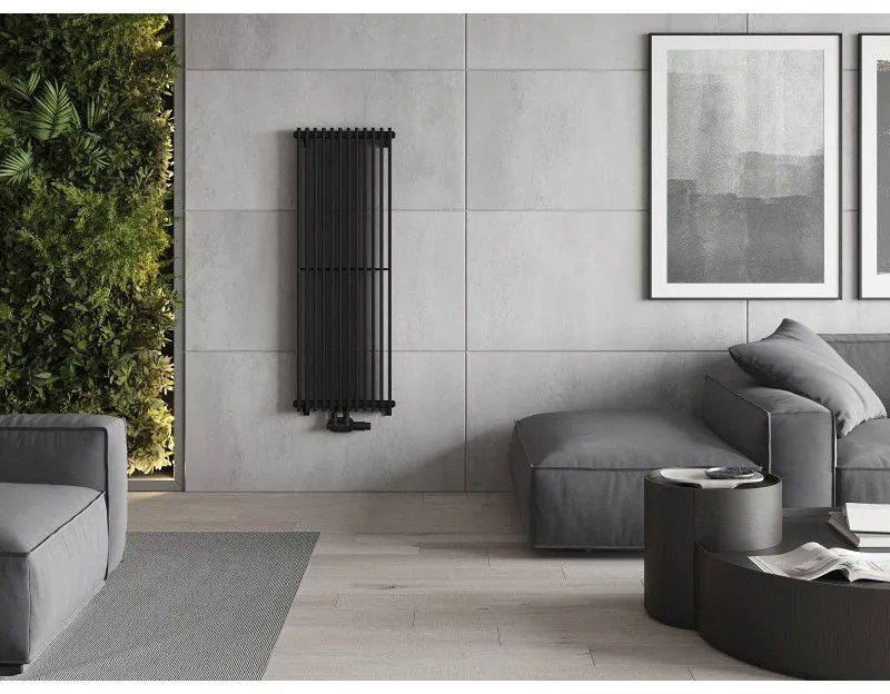 Mexen Kansas, vykurovacie teleso 1200 x 420 mm, 975 W, čierna, W204-1200-420-00-70