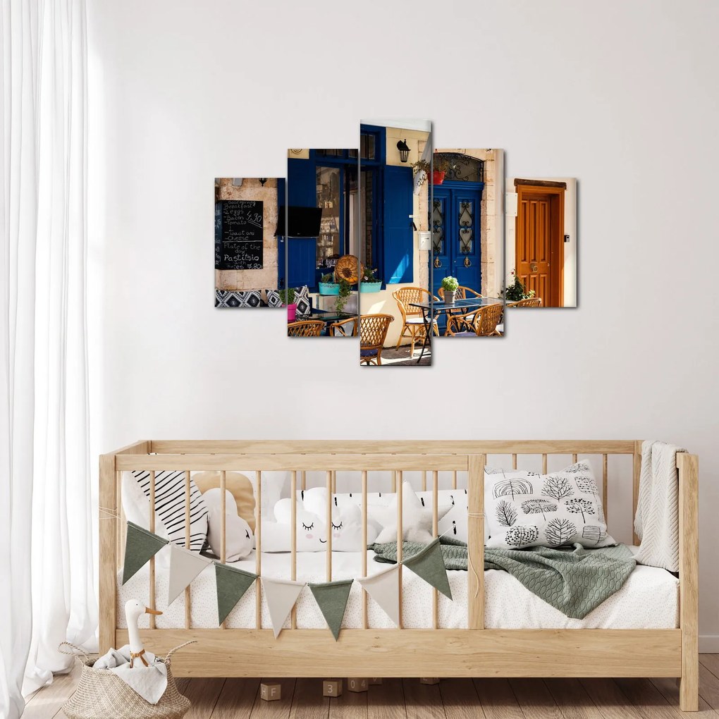 Obraz - Grécke posedenie (150x105 cm)