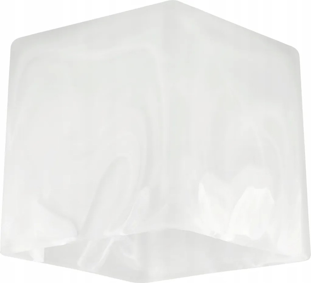 Sklenené tienidlo pre stropnú lampu, stolovú lampu, luster, kocku, mliečne biele