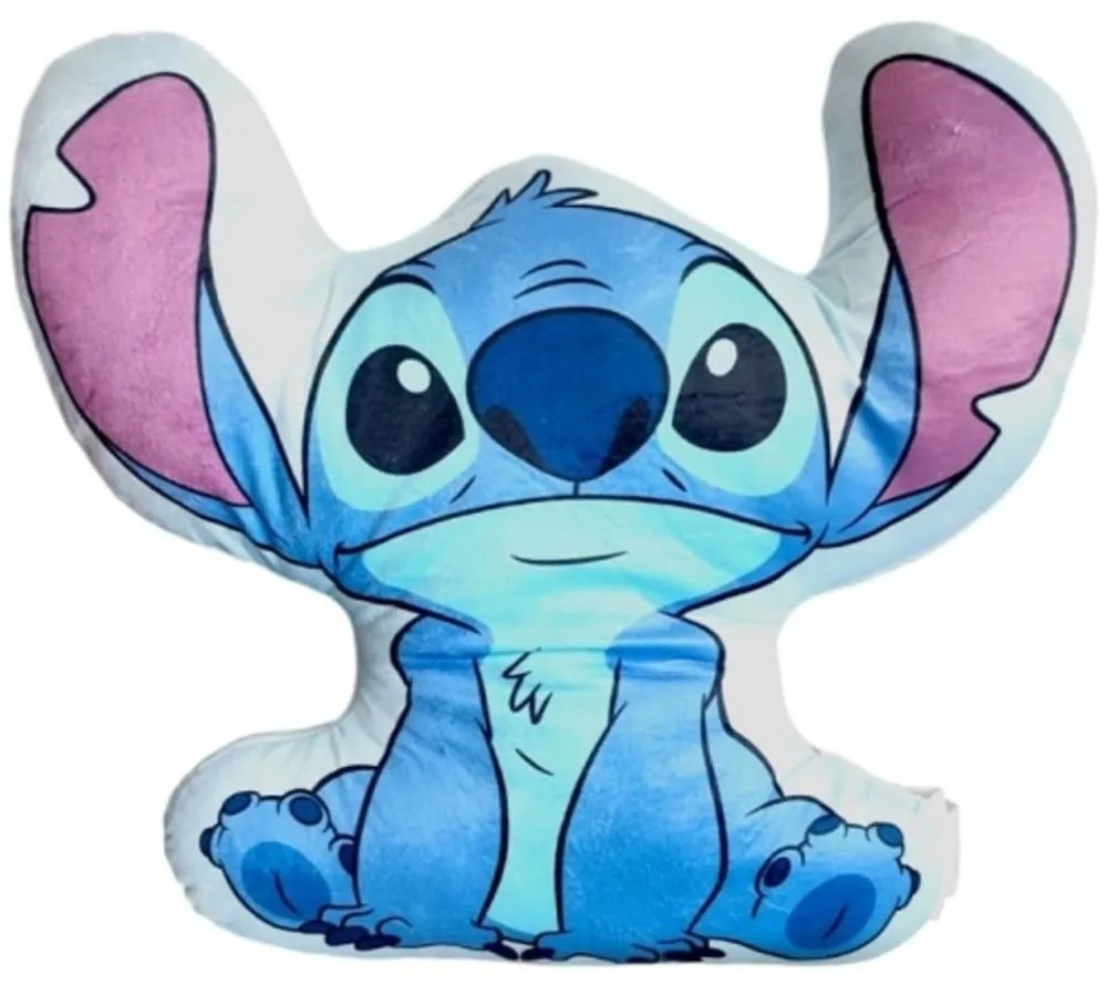 Tvarovaný 3D vankúšik Stitch - Disney motív Lilo &amp; Stitch - 39 x 36 cm