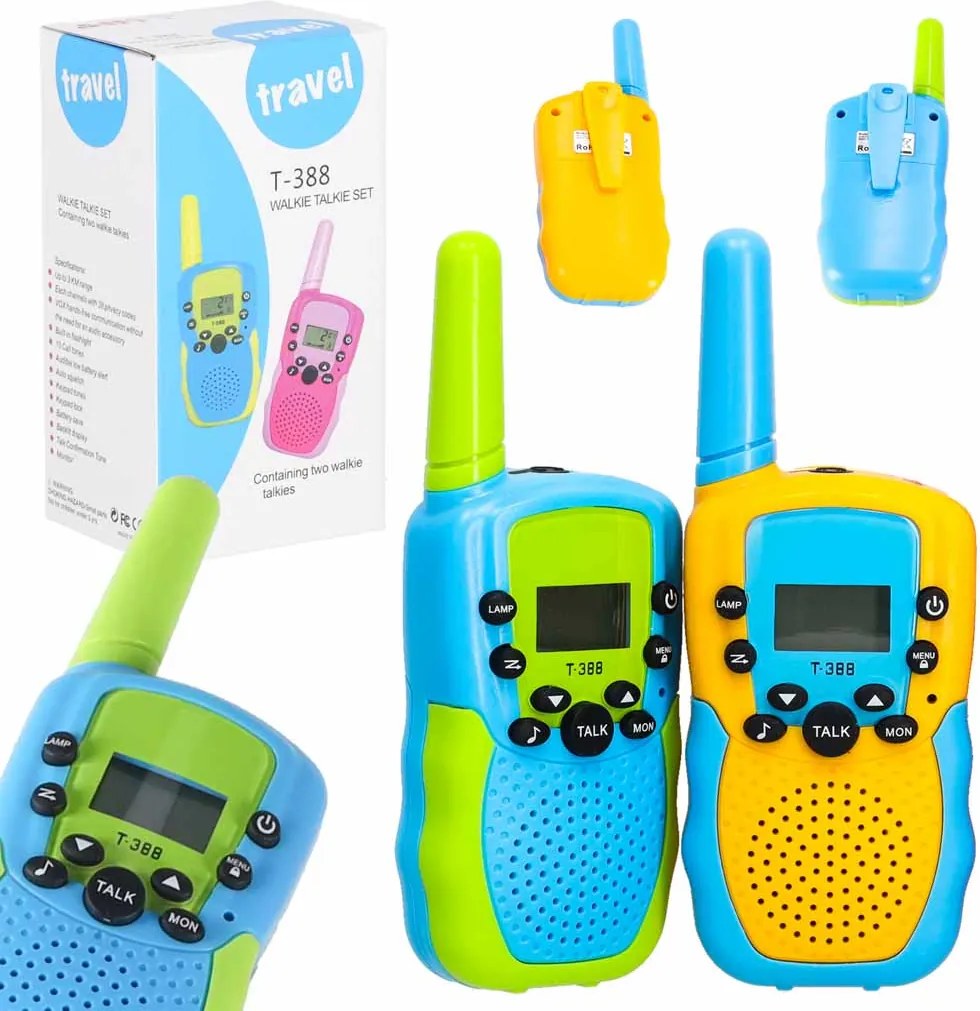 KIK Toki Detské vysielačky Walkie Talkie, sada 2 ks